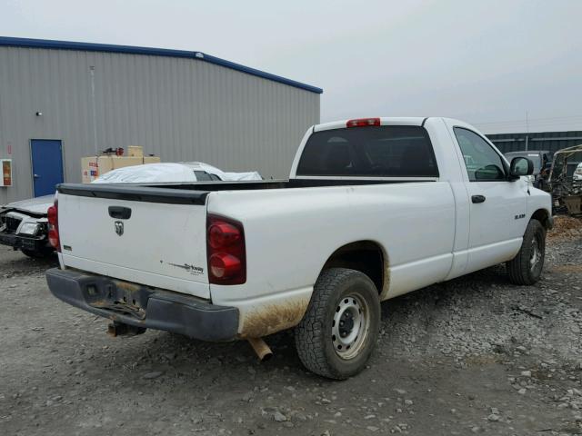 1D7HA16N58J236986 - 2008 DODGE RAM 1500 S WHITE photo 4