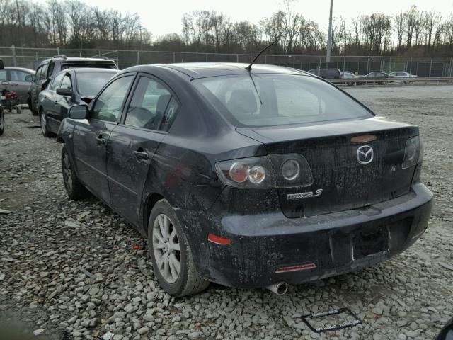 JM1BK32F081132798 - 2008 MAZDA 3 I BLACK photo 3