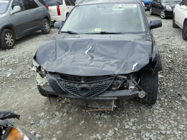 JM1BK32F081132798 - 2008 MAZDA 3 I BLACK photo 7