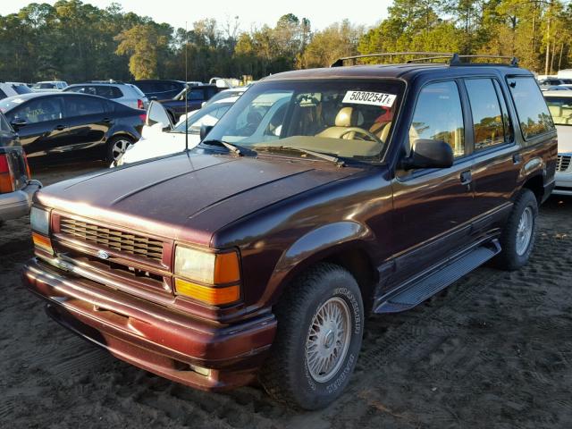 1FMDU32X2PUB92425 - 1993 FORD EXPLORER BURGUNDY photo 2