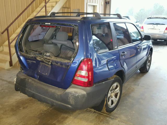 JF1SG63663H759920 - 2003 SUBARU FORESTER 2 BLUE photo 4