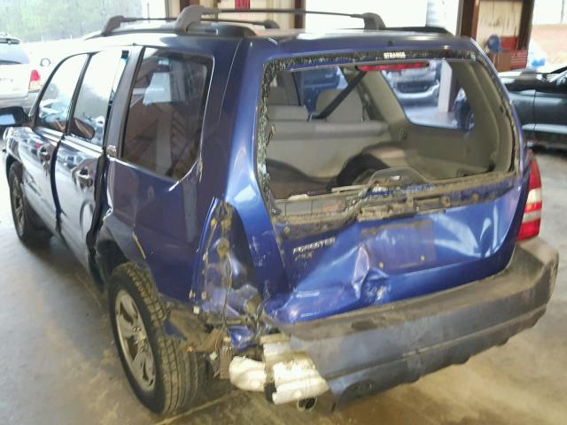 JF1SG63663H759920 - 2003 SUBARU FORESTER 2 BLUE photo 9