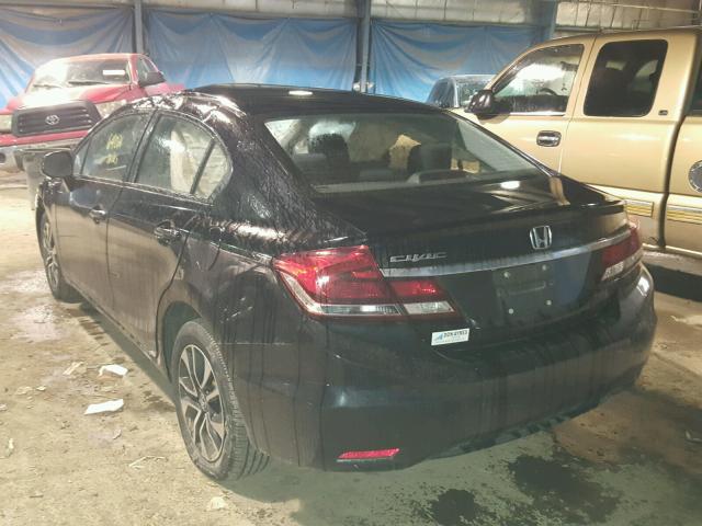 19XFB2F86DE065039 - 2013 HONDA CIVIC EX შავი ფოტო 3