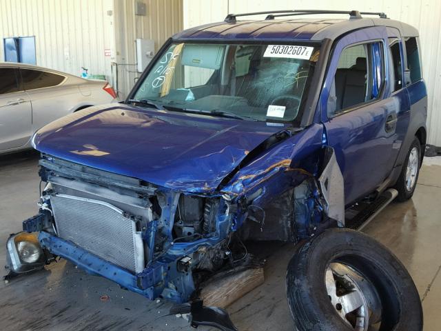 5J6YH18594L005407 - 2004 HONDA ELEMENT EX BLUE photo 2