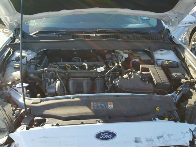 1FA6P0H79E5375327 - 2014 FORD FUSION SE WHITE photo 7