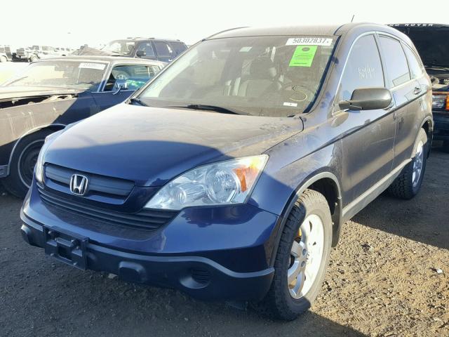 JHLRE38319C001942 - 2009 HONDA CR-V LX BLUE photo 2