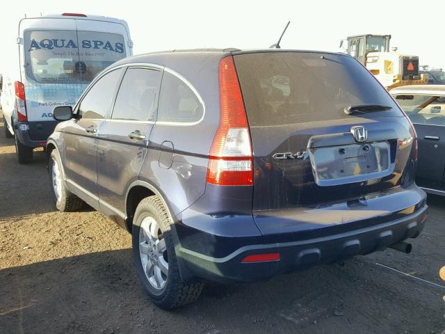 JHLRE38319C001942 - 2009 HONDA CR-V LX BLUE photo 3