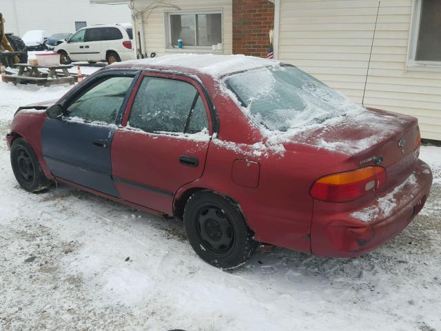 1Y1SK52812Z419083 - 2002 CHEVROLET GEO PRIZM 红色 照片 3