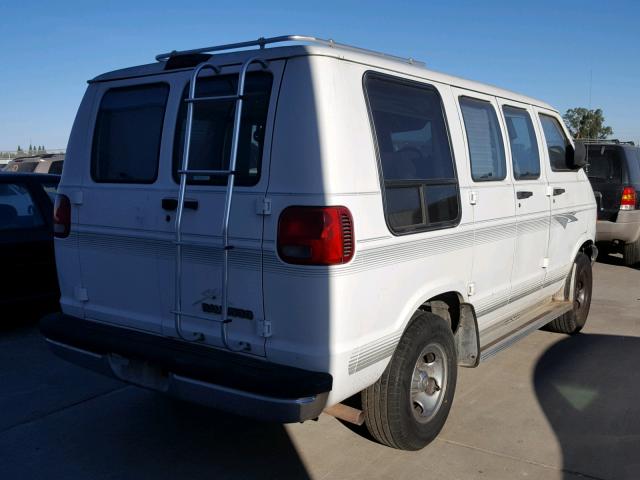 2B6HB11X7WK132781 - 1998 DODGE RAM VAN B1 WHITE photo 4