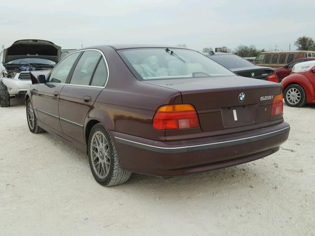 WBADD6328VBW06533 - 1997 BMW 528 I AUTO MAROON photo 3