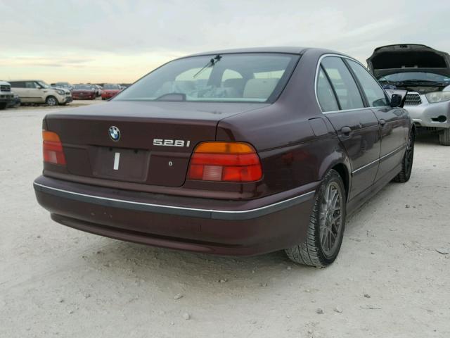 WBADD6328VBW06533 - 1997 BMW 528 I AUTO MAROON photo 4