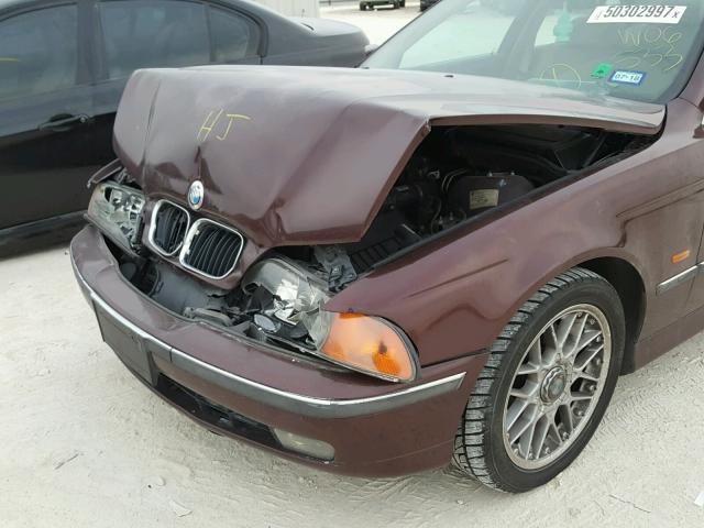 WBADD6328VBW06533 - 1997 BMW 528 I AUTO MAROON photo 9