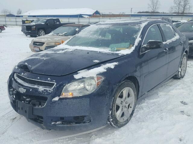 1G1ZB5EB9AF214856 - 2010 CHEVROLET MALIBU LS BLUE photo 2