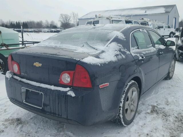 1G1ZB5EB9AF214856 - 2010 CHEVROLET MALIBU LS BLUE photo 4