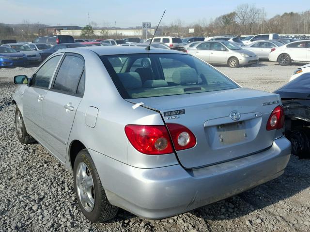 1NXBR32E48Z040414 - 2008 TOYOTA COROLLA CE SILVER photo 3