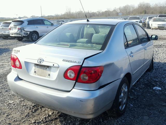 1NXBR32E48Z040414 - 2008 TOYOTA COROLLA CE SILVER photo 4