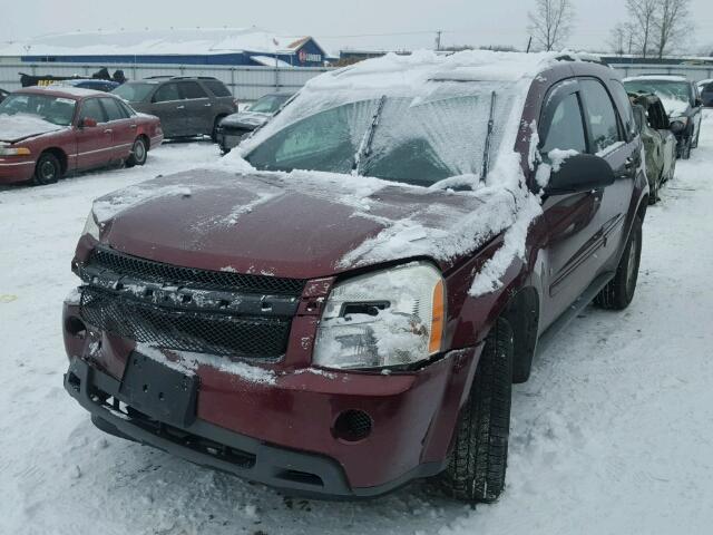 2CNDL13F896219562 - 2009 CHEVROLET EQUINOX LS BURGUNDY photo 2