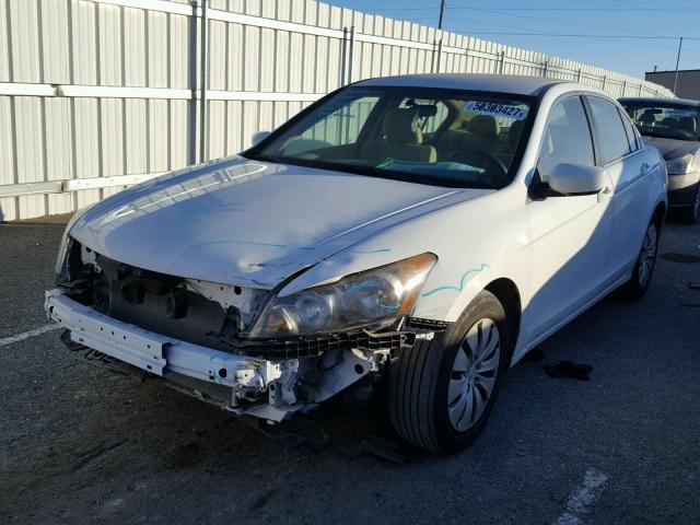 1HGCP2F30CA213388 - 2012 HONDA ACCORD LX WHITE photo 2