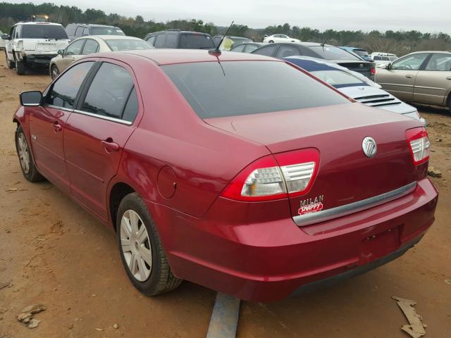 3MEHM07Z97R621516 - 2007 MERCURY MILAN RED photo 3