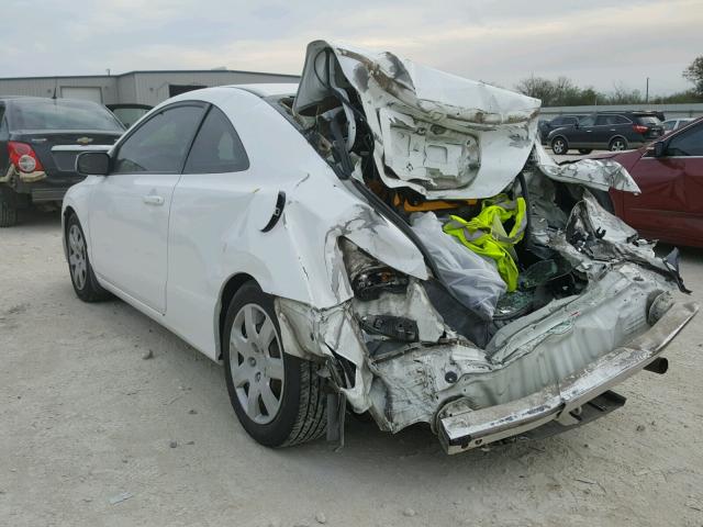 2HGFG12648H565969 - 2008 HONDA CIVIC LX WHITE photo 3