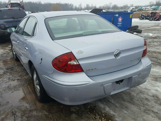 2G4WD532251230087 - 2005 BUICK LACROSSE C BLUE photo 3