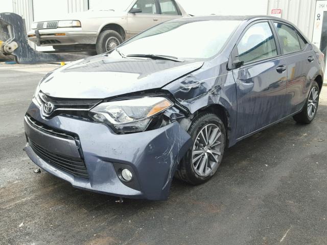 5YFBURHE4GP497829 - 2016 TOYOTA COROLLA L GRAY photo 2