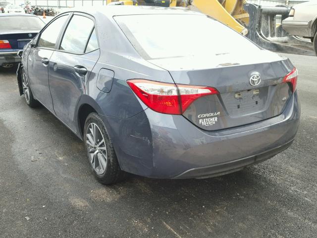 5YFBURHE4GP497829 - 2016 TOYOTA COROLLA L GRAY photo 3