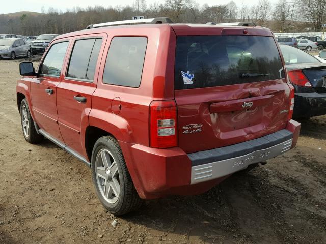 1J8FF48W57D322508 - 2007 JEEP PATRIOT LI RED photo 3