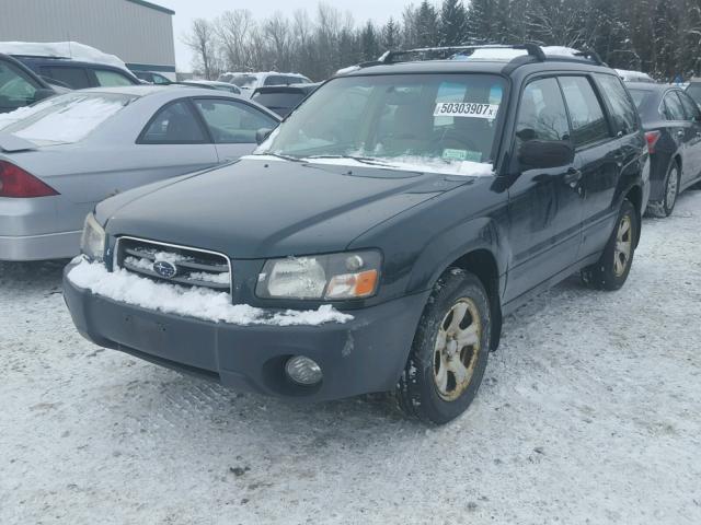 JF1SG63664H731620 - 2004 SUBARU FORESTER 2 GREEN photo 2