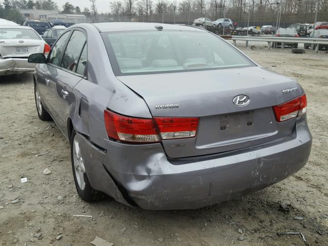 5NPEU46C18H363098 - 2008 HYUNDAI SONATA SE SILVER photo 3