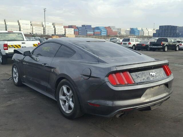 1FA6P8TH1F5408675 - 2015 FORD MUSTANG GRAY photo 3