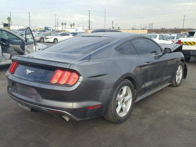 1FA6P8TH1F5408675 - 2015 FORD MUSTANG GRAY photo 4