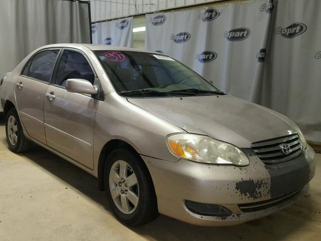 2T1BR38E43C075908 - 2003 TOYOTA COROLLA CE BEIGE photo 1