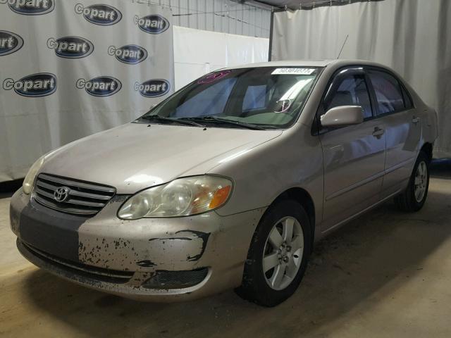 2T1BR38E43C075908 - 2003 TOYOTA COROLLA CE BEIGE photo 2