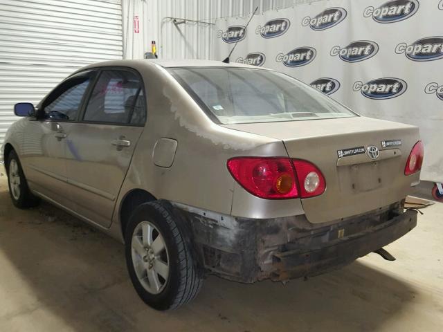 2T1BR38E43C075908 - 2003 TOYOTA COROLLA CE BEIGE photo 3