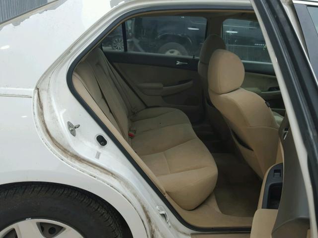 3HGCM56477G711629 - 2007 HONDA ACCORD LX WHITE photo 6