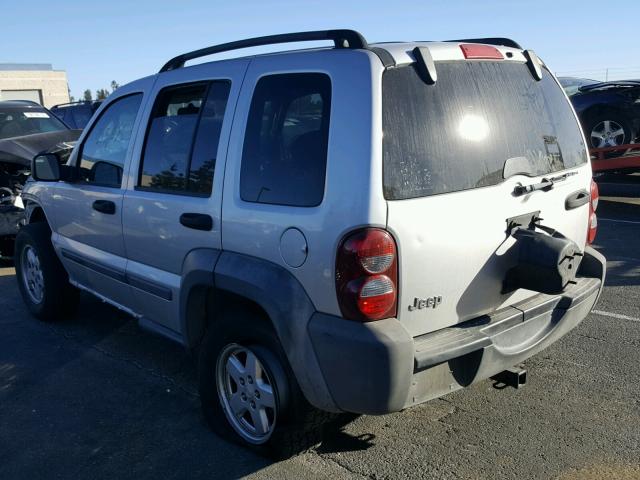 1J4GK48K66W258884 - 2006 JEEP LIBERTY SP SILVER photo 3