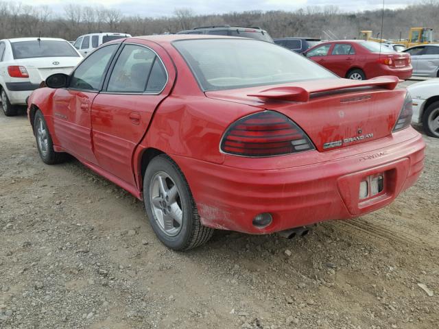 1G2NF52F82C129516 - 2002 PONTIAC GRAND AM S RED photo 3