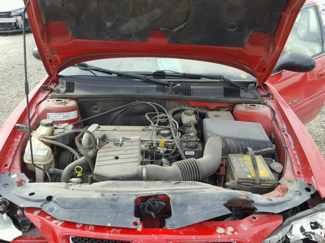 1G2NF52F82C129516 - 2002 PONTIAC GRAND AM S RED photo 7