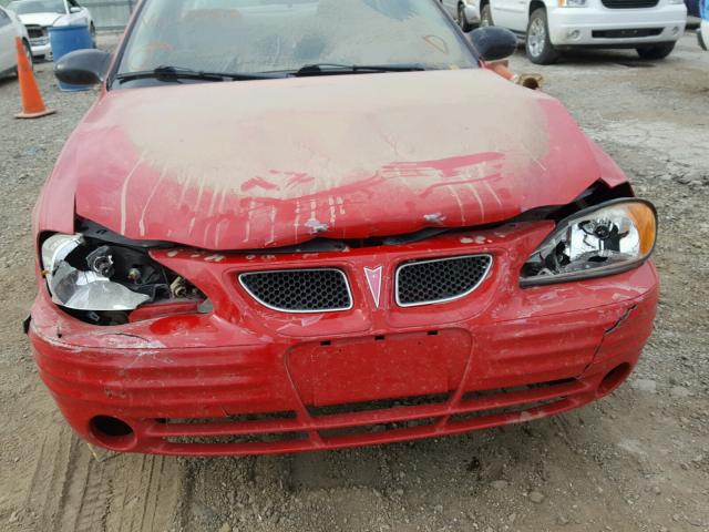 1G2NF52F82C129516 - 2002 PONTIAC GRAND AM S RED photo 9