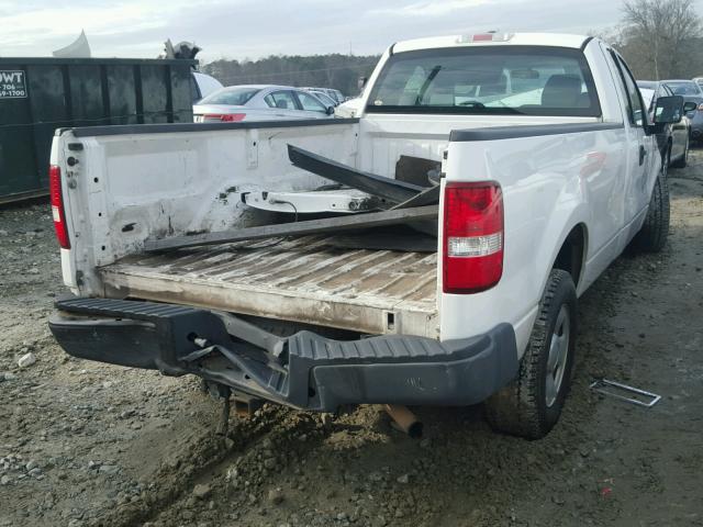 1FTRF12297NA66618 - 2007 FORD F150 WHITE photo 4