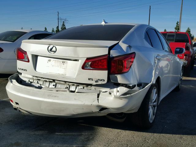 JTHBF5C25A5125757 - 2010 LEXUS IS 250 WHITE photo 4