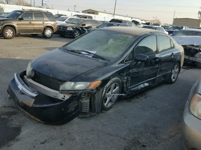 1HGFA16846L052928 - 2006 HONDA CIVIC EX შავი ფოტო 2