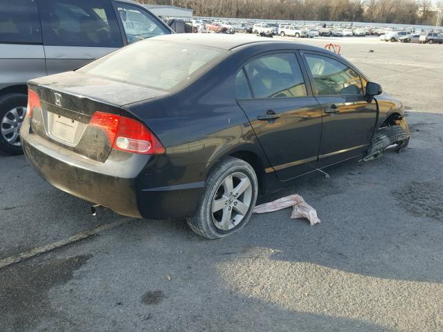 1HGFA16846L052928 - 2006 HONDA CIVIC EX BLACK photo 4