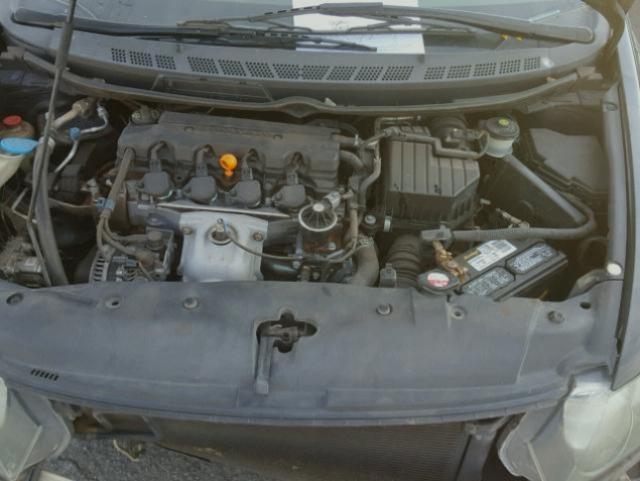 1HGFA16846L052928 - 2006 HONDA CIVIC EX შავი ფოტო 7