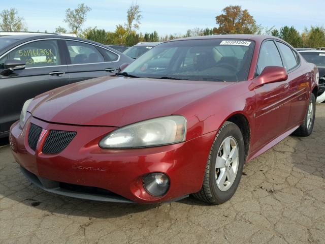 2G2WP552081103775 - 2008 PONTIAC GRAND PRIX Бордовый фото 2