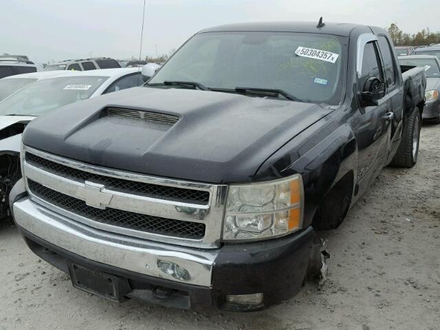 1GCEC19J38Z258695 - 2008 CHEVROLET SILVERADO BLACK photo 2