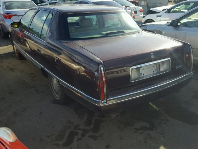 1G6KD52B4RU221523 - 1994 CADILLAC DEVILLE BURGUNDY photo 3