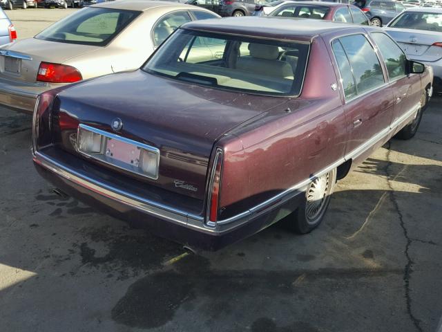 1G6KD52B4RU221523 - 1994 CADILLAC DEVILLE BURGUNDY photo 4