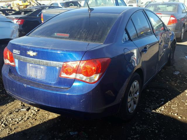 1G1PB5SH8D7188958 - 2013 CHEVROLET CRUZE LS BLUE photo 4